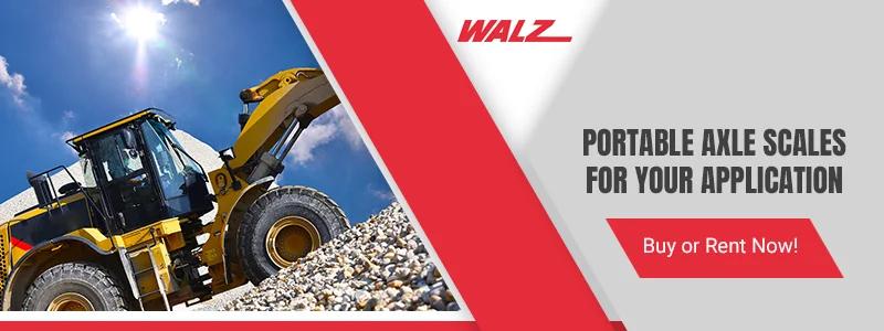 Portable axle scale equipment.